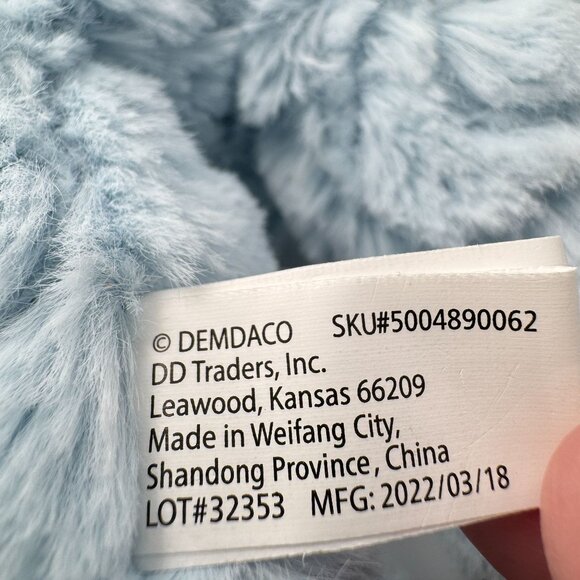 Demdaco Blue Puppy Dog Baby Gift You Me Hugs Stuffed Animal Plush Toy Super Soft - Picture 9 of 14